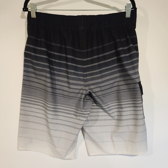 Billabong All Day Striped Pro Board Shorts Lines Swimming Trunks Grey Ombre sz M - Picture 4 of 13